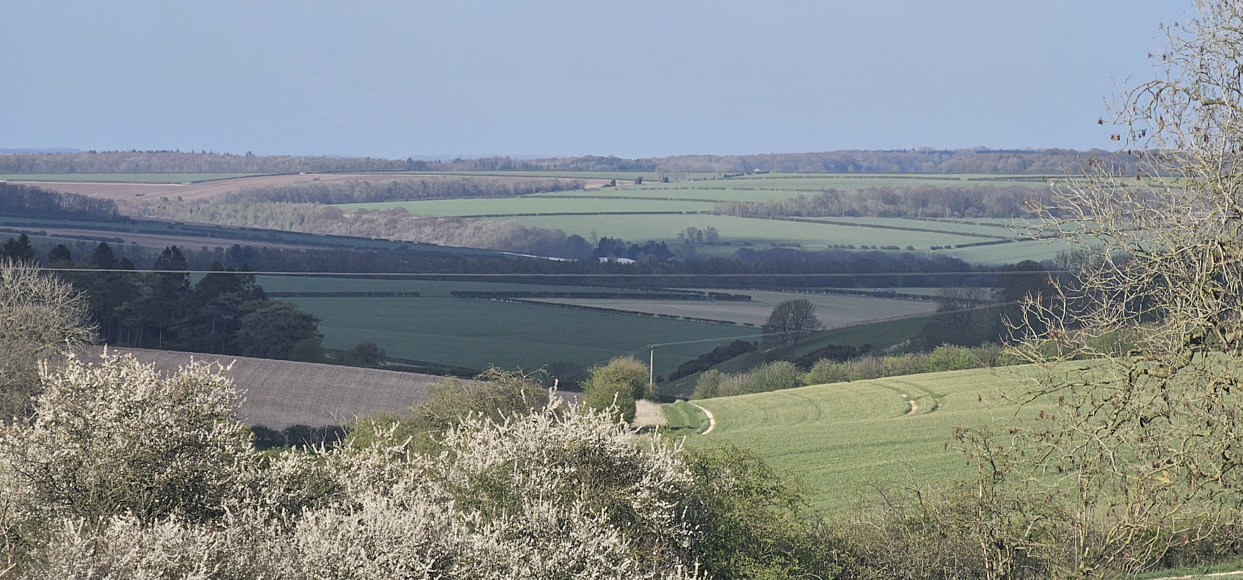 Walking Yorkshire Wolds Way from campsite